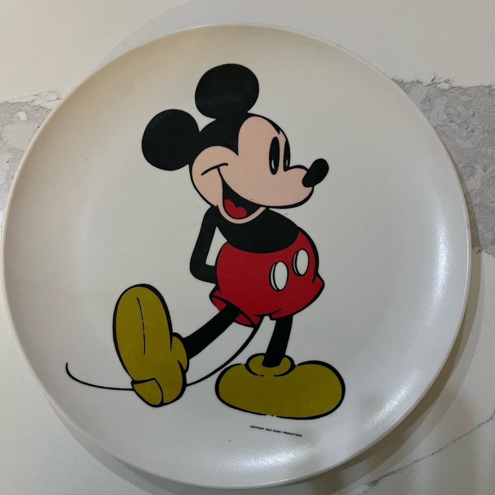Vintage Mickey Mouse Plate